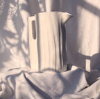 Large Hand-Carved White Ceramic Jug
