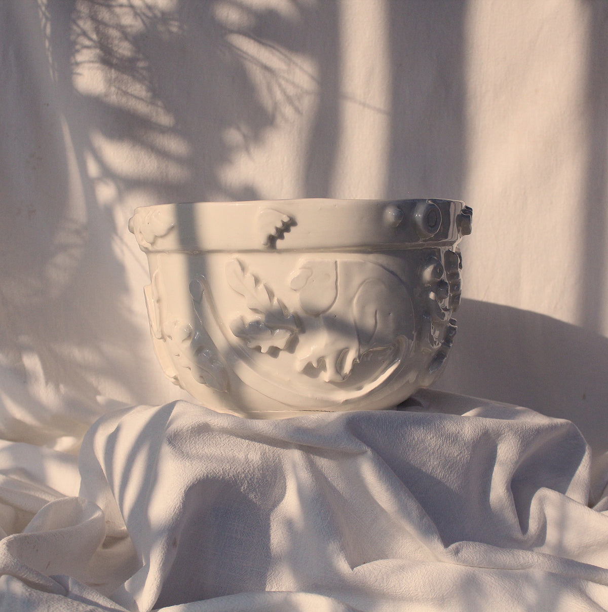 Large Ornate Bowl -  Monkey Coastal Nightwalk Collection