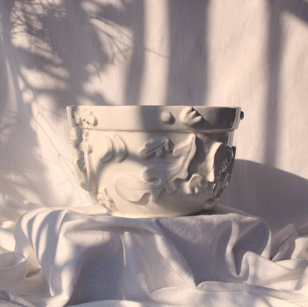 Large Ornate Bowl -  Monkey Coastal Nightwalk Collection