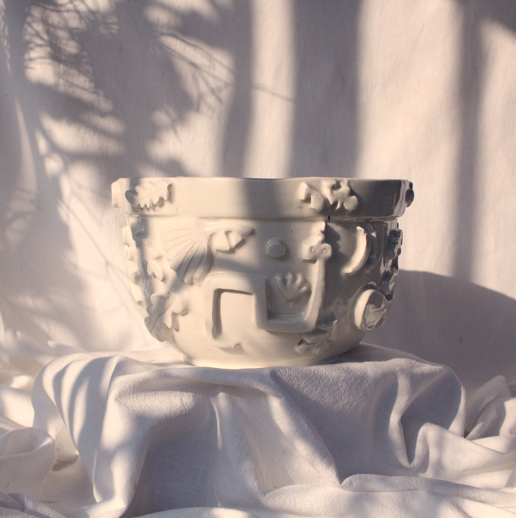 Large Ornate Bowl -  Monkey Coastal Nightwalk Collection