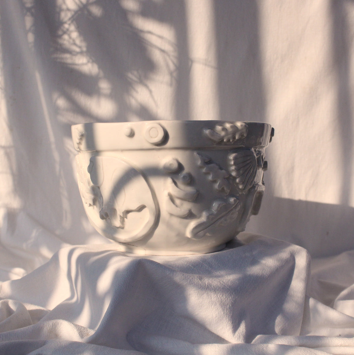 Large Ornate Bowl -  Monkey Coastal Nightwalk Collection