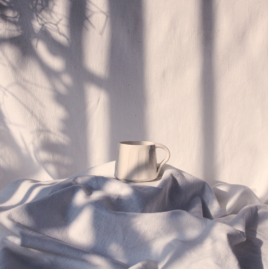 Hand-Made Striped Ceramic Mug