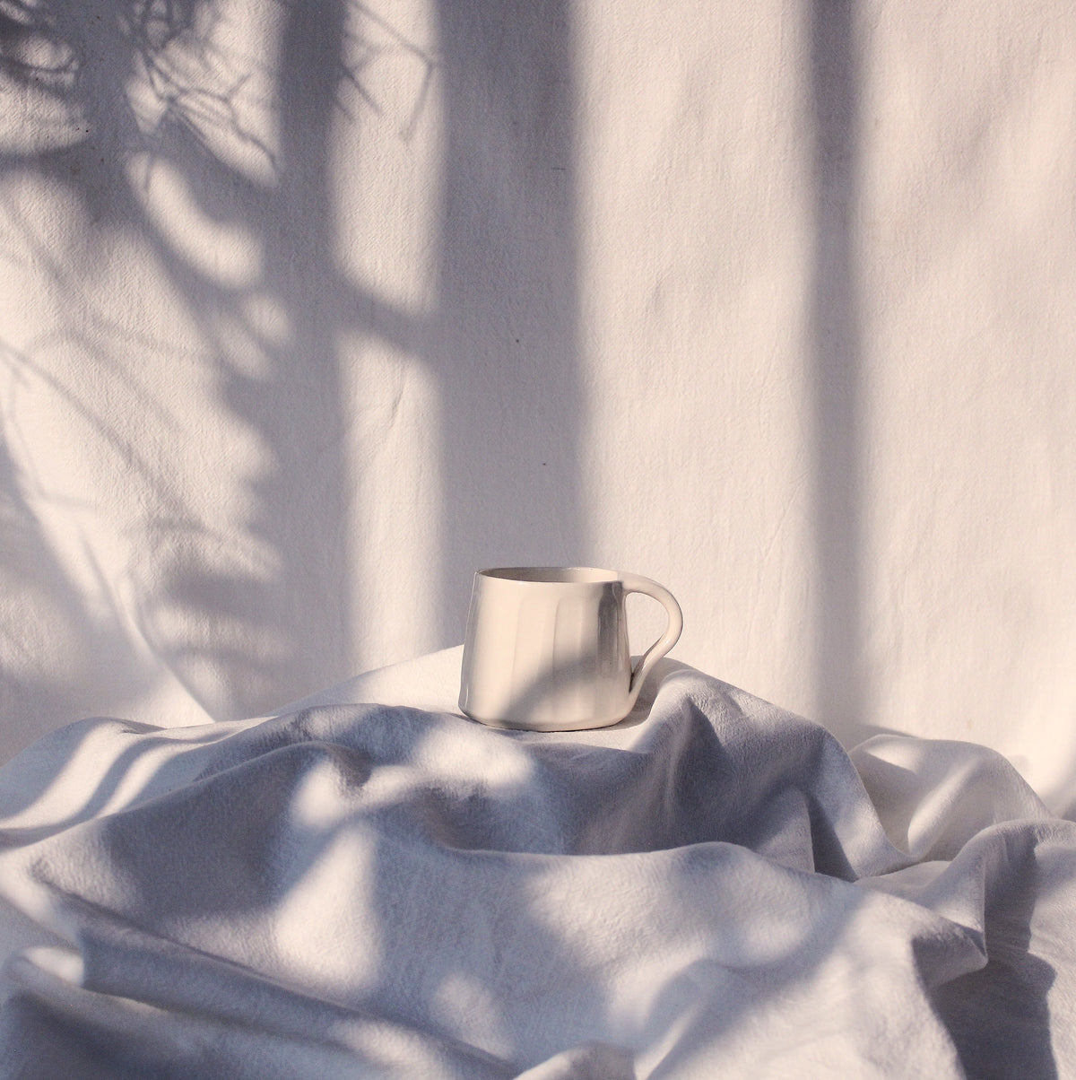 Hand-Made Striped Ceramic Mug