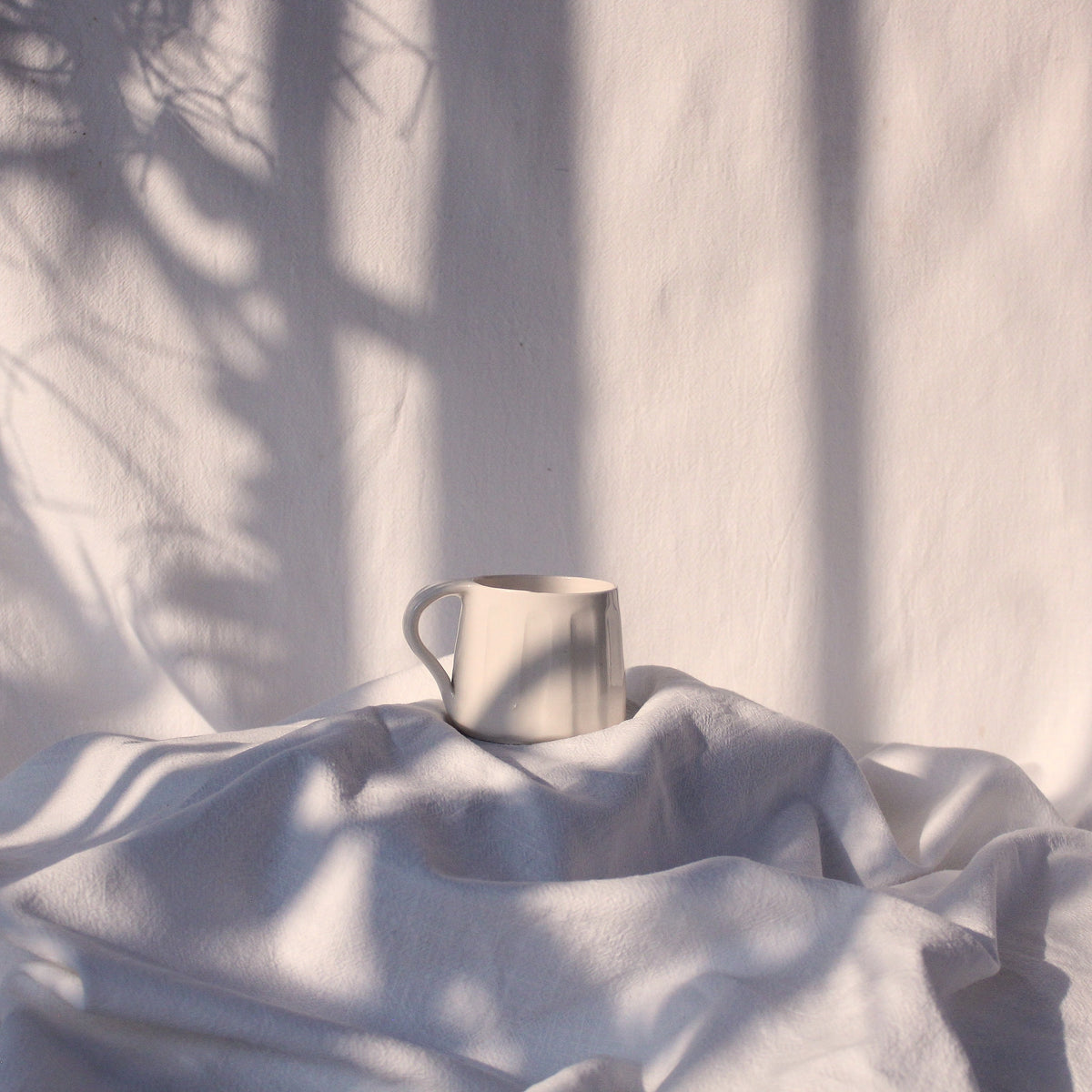 Hand-Made Striped Ceramic Mug
