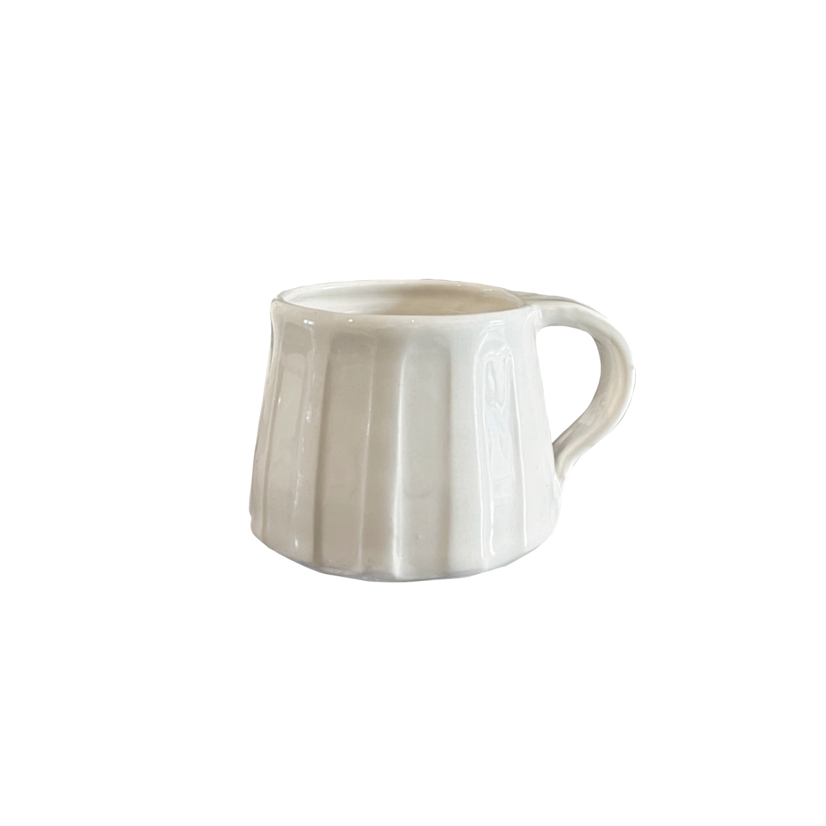 Hand-Made Striped Ceramic Mug